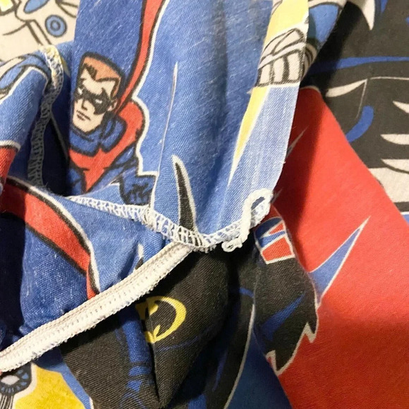 1996 DC Comics Batman and Robin Mr Freeze Twin Fitted Sheet 75x44  Bibb Company - Picture 14 of 16